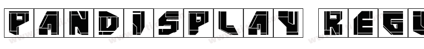 PanDisplay Regular字体转换